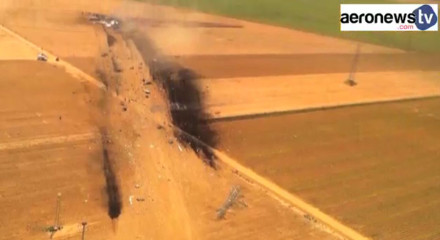 Image : crash de l'Airbus A400M  Séville le 9 mai 2015