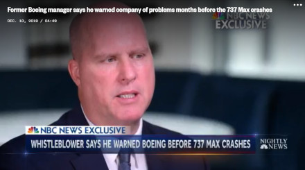 Image : Ed Pierson, ex-cadre Boeing, interview NBC