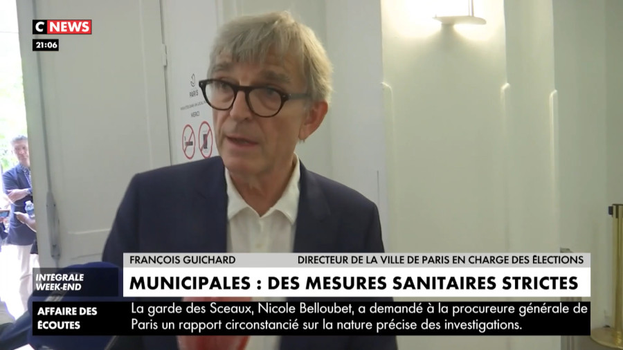 Image : François Guichard, magistrat et directeur général de la ville de Paris (CNews, 26 juin 2020)