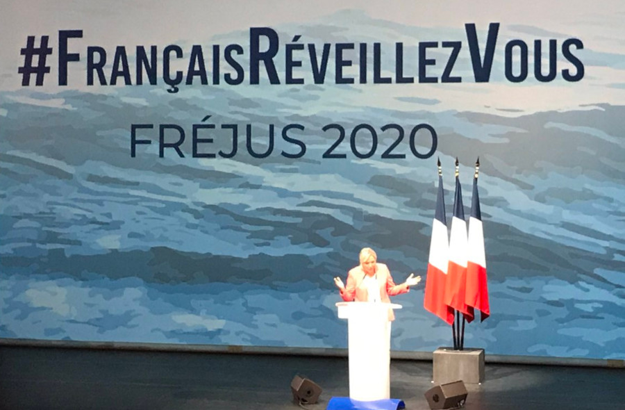 Image : Rassemblement national : Marine Le Pen à Fréjus le 6 septembre 2020