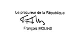 Signature de François Molins