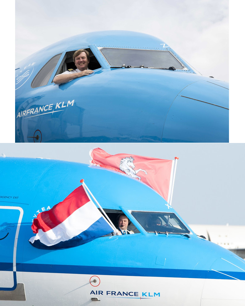 Image : Willem-Alexander, roi des Pays-Bas, pilote de Boeing 737 à Air France-KLM