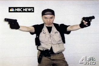 Photo du tueur de Virginia Tech, Cho Seung-hui, diffusée par la chaîne de télévision NBC, mercredi 18 avril. | AP